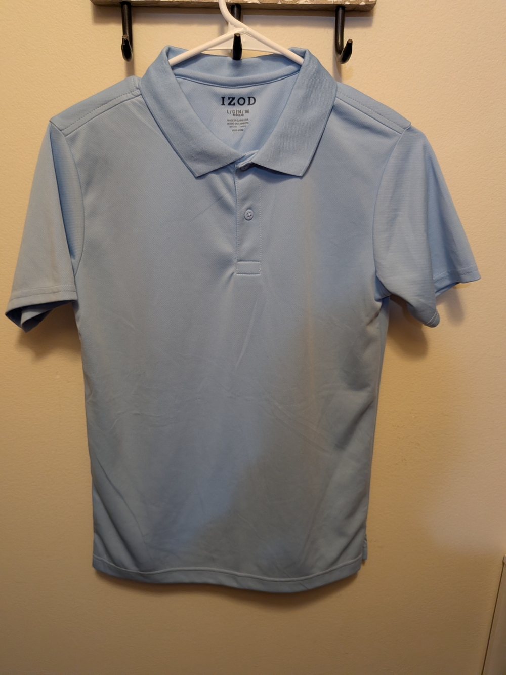 Izod Pale Blue Short Sleeve Polo Shirt